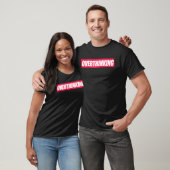 T-shirt Citation sur la suranalyse (Unisexe)