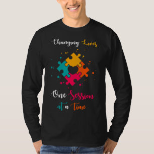 T-shirt Citation sur l'autisme changeant des vies en sessi