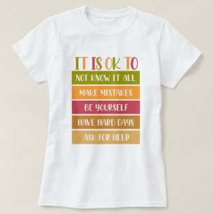 T-shirt Citation sur le bien-être inspirant
