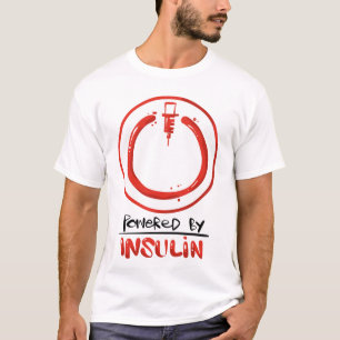 T-shirt Citation Sur Le Diabète De Type 1 Alimentée Par