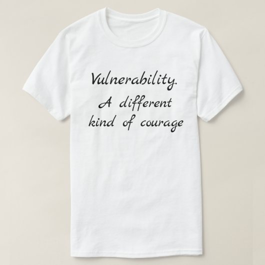 T-shirt Citation sur les styles d'attachement vulnérables (Design devant)