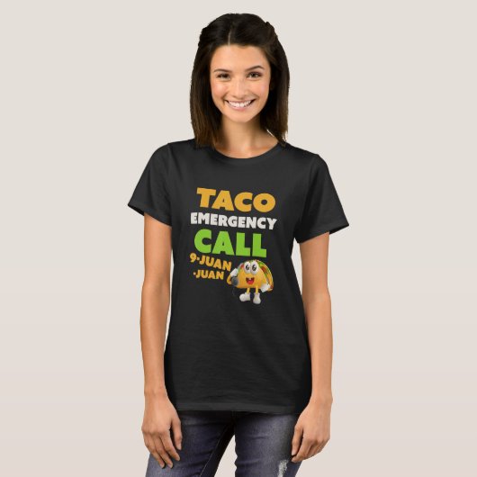 T-shirt Citation Taco Funny Appel 9 Juan Juan Funny Cinco (Devant entier)