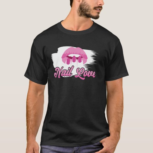 T-shirt Citation Tech de Manucure Uniforme Vernis à Ongles (Devant)