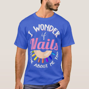 T-shirt Citation technique de l'ongle de chemise