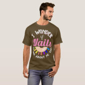 T-shirt Citation technique de l'ongle de chemise (Devant entier)