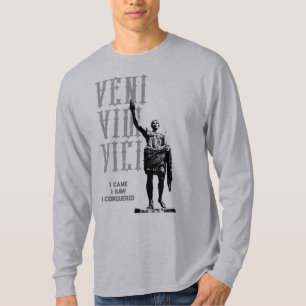 T-shirt Citation tendance Veni Vidi Vici Mens Motivationne