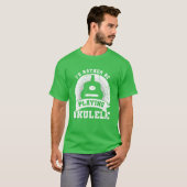 T-shirt Citation Ukulelist Rétro (Devant entier)
