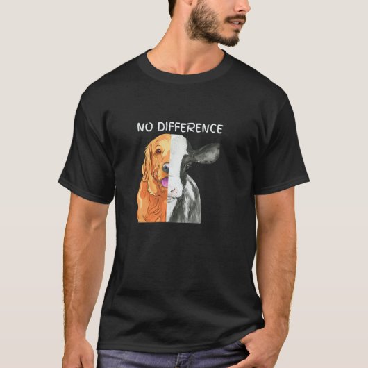 T-shirt Citation Végétarien Sans Différence Drôle Herbivor (Devant)