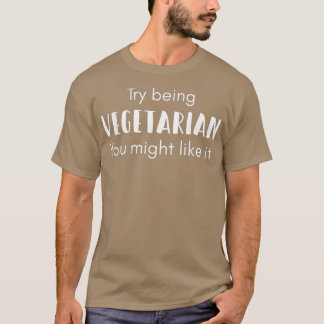 T-shirt Citation végétarienne amusante T pour Pro Animal R