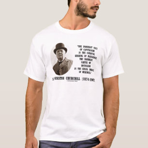 T-shirt Citation Vertue De Churchill, Vice-Président Du C