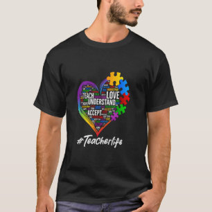 T-shirt Citation Vie De Professeur Hashtag Autisme Sensibi