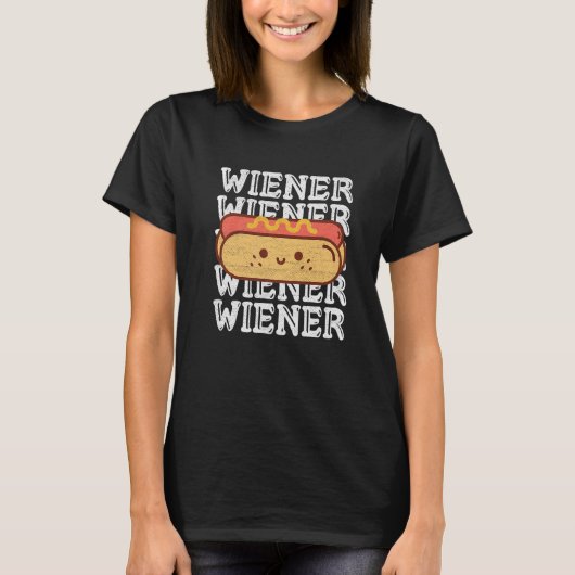 T-shirt Citation Wiener Pour Un Hotdog (Devant)