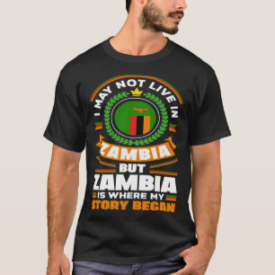 T-shirt Citation zambienne du drapeau zambien