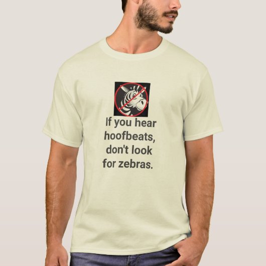 T-shirt Citation Zebra (Devant)
