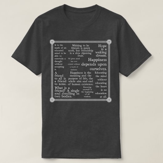 T-shirt Citations Aristote (Design devant)