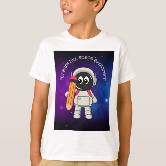 T-shirt citations d'astronaute (Devant)