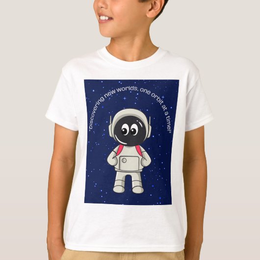 T-shirt citations d'astronaute (Devant)