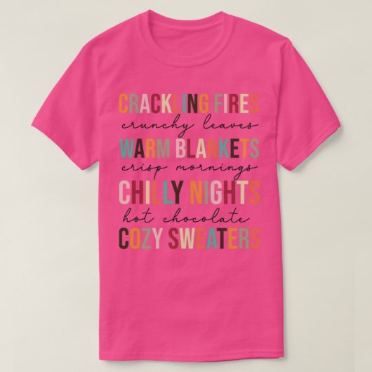 T-shirt Citations d'automne (Design devant)