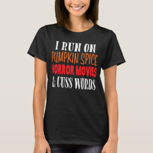 T-shirt Citations d'automne Citrouille Horreur dit tenue