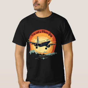 T-shirt Citations D'Avion De Coucher De Soleil Mignonne