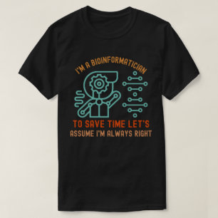 T-shirt Citations de bio-informatique, Phd en bio-informat