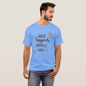 T-shirt Citations de caféCitations vintage (Devant entier)