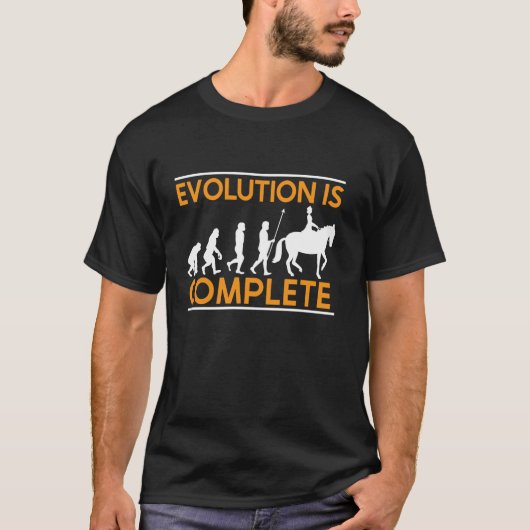 T-shirt Citations de chevaux drôles Évolution de cavalier (Devant)