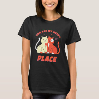 T-shirt Citations de couple de chats