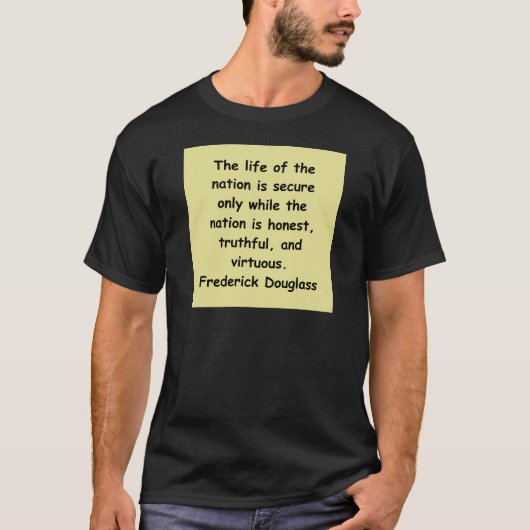 T-shirt citations de douglass de frederick (Devant)
