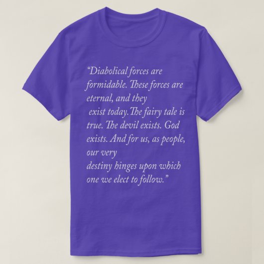 T-shirt citations de ed et lorraine warren  (Design devant)