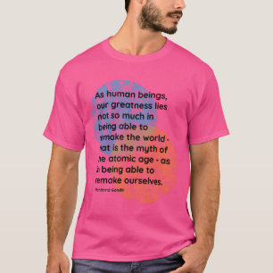 T-shirt Citations de grandeur de Mahatma Gandhi fille