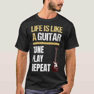 T-shirt Citations De Guitare Citations De Vie Citations De