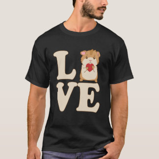 T-shirt Citations de hamster d'amour Hammy Rongeur Animal 
