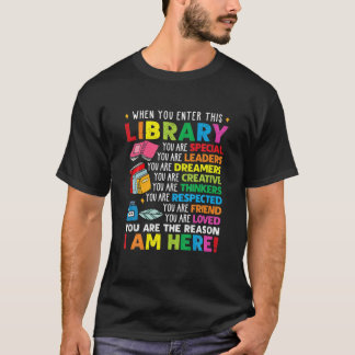 T-shirt Citations De Lecteur Lorsque Vous Entrez Cette Bib