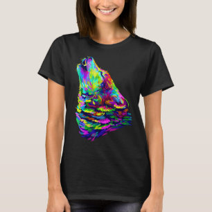 T-shirt Citations de loup sauvage Graphisme Tee - shirt pe