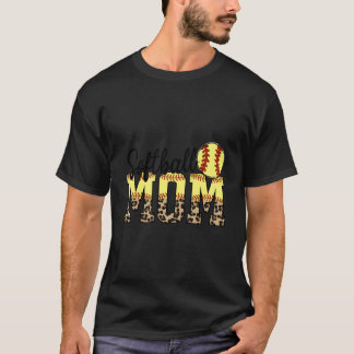 T-shirt Citations de maman de softball pour la fête des mè