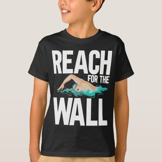 T-shirt Citations de nage de l'équipe de natation amusante (Devant)