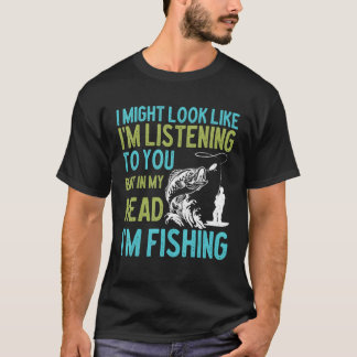 T-shirt Citations de pêcheur sarcasmiques Pêche au bass
