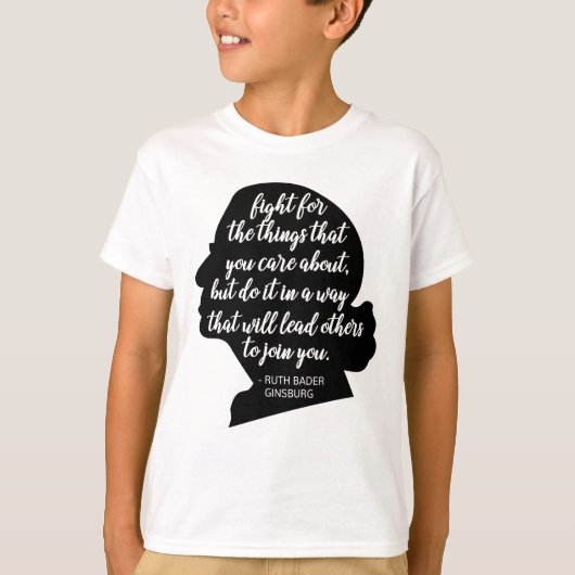 T-shirt Citations de RBG, citations de Ginsburg, Ruth Bade (Devant)