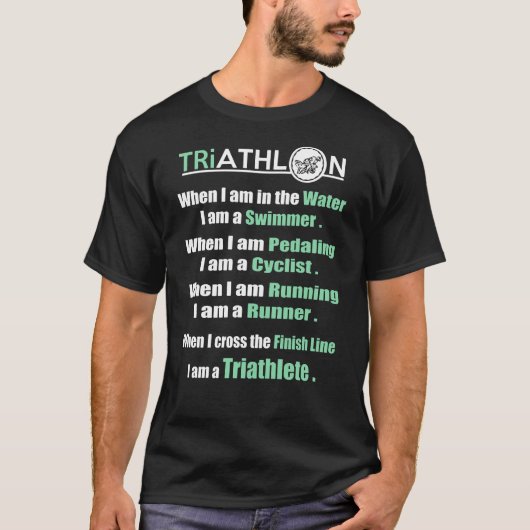 T-shirt Citations de triathlon en édition limitée (Devant)