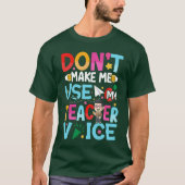 T-shirt Citations d'enseignant amusantes (Devant)