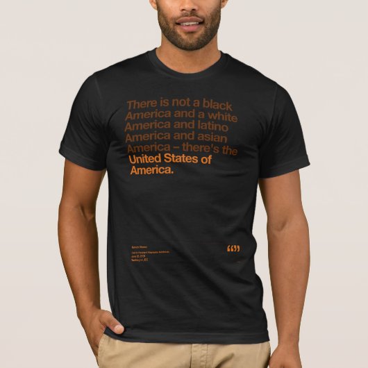 T-shirt Citations d'Obama (Devant)