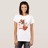 T-shirt Citations Drôle Et Mignonne De Dragon De Feu (Devant entier)