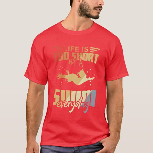 T-shirt Citations drôles de natation (Devant)