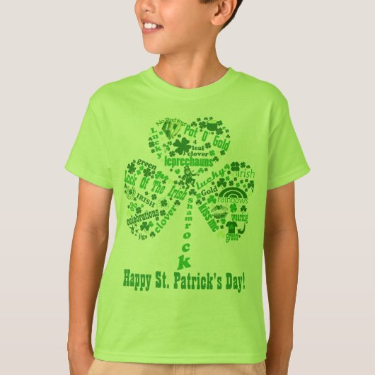 T-shirt Citations du jour de St Patrick heureux (Devant)