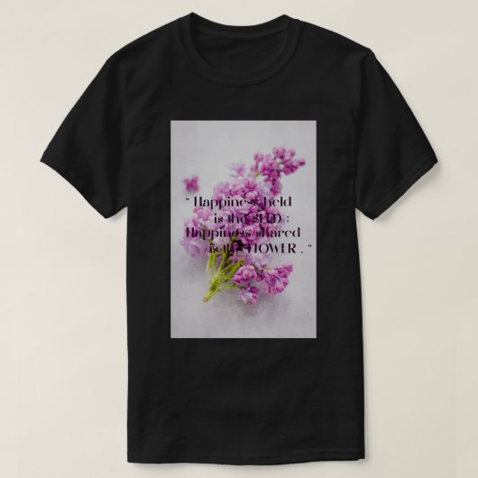 T-shirt Citations florales inspirantes (Design devant)