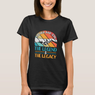 T-shirt Citations grand-père Père Et Fils La Légende