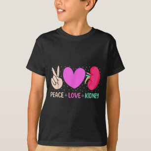 T-shirt Citations Infirmière Peace Love Nephrologie du rei