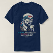 T-shirt Citations Malcom X (Design devant)