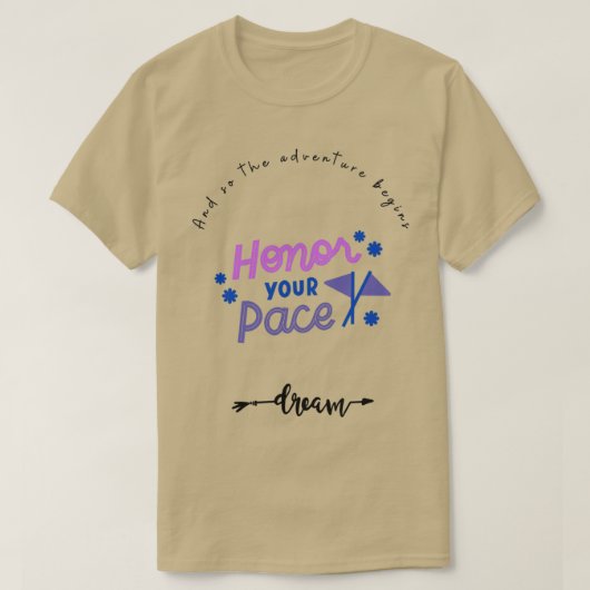 T-shirt Citations motivationnelles et donc l'aventure comm (Design devant)